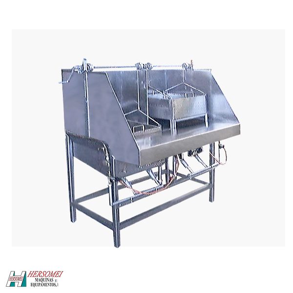 Freidora industrial combinada a gás y eléctrico semi automatico - f905